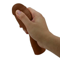 5 cm Dolgulu Premium Melez Rengi Silikon Penis Kılıfı - Chane - BDM1402
