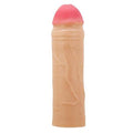 18 cm 5 cm Dolgulu Premium Ten Rengi Silikon Penis Kılıfı - Chane - BDM1391