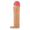 18 cm 5 cm Dolgulu Premium Ten Rengi Silikon Penis Kılıfı - Hani - BDM1392