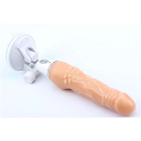 25,5 cm Realistik 10 Titreşim Fonksiyonlu Eller Serbest Vantuzlu Vibratör Dildo - BDM1130