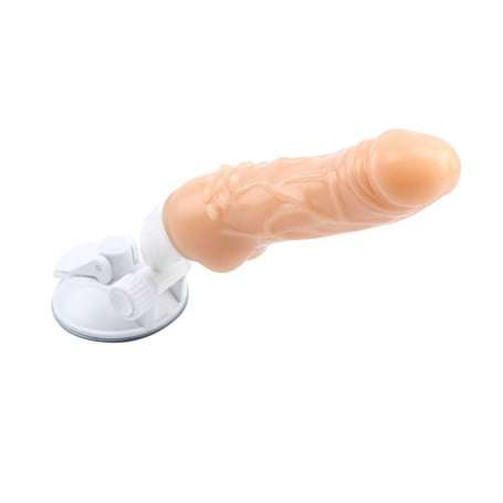 25,5 cm Realistik 10 Titreşim Fonksiyonlu Eller Serbest Vantuzlu Vibratör Dildo - BDM1130