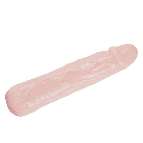 18 cm 6 cm Dolgulu Uzatmalı Silikon Penis Kılıfı - BDM6208
