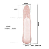[DEV İNDİRİM] %45 İndirim – 6 cm Dolgulu Uzatmalı Silikon Penis Kılıfı - CA-BDM6208