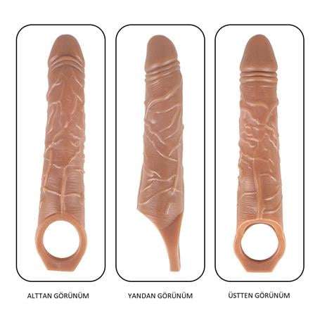 6 cm Dolgulu Realistik Penis Kılıfı - BDM1524