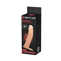 6 Cm Dolgulu Realistik Uzatmalı Penis Kılıfı Dildo Ten Rengi Penis - B1214