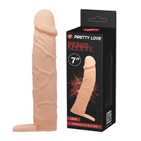 6 Cm Dolgulu Realistik Uzatmalı Penis Kılıfı Dildo Ten Rengi Penis - B1214