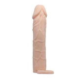 6 Cm Dolgulu Realistik Uzatmalı Penis Kılıfı Dildo Ten Rengi Penis - CA-B1214