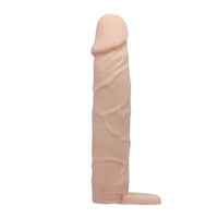 6 Cm Dolgulu Realistik Uzatmalı Penis Kılıfı Dildo Ten Rengi Penis - CA-B1214