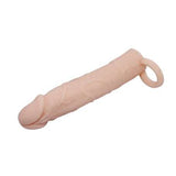 6 Cm Dolgulu Realistik Uzatmalı Penis Kılıfı Dildo Ten Rengi Penis - CA-B1214