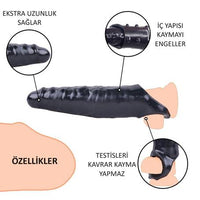 6 cm Dolgulu Realistik Zenci Penis Kılıfı - BDM1524S