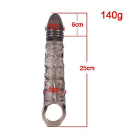 6 cm Dolgulu Realistik Zenci Penis Kılıfı - BDM1524S