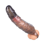 %10 İndirim – 6 cm Dolgulu Realistik Zenci Penis Kılıfı - CA-BDM1524S