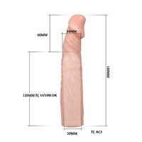 %10 İndirim – 6 cm Dolgulu Uzatmalı Silikon Penis Kılıfı - CA-BDM2626