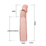 %10 İndirim – 6 cm Dolgulu Uzatmalı Silikon Penis Kılıfı - CA-BDM2626