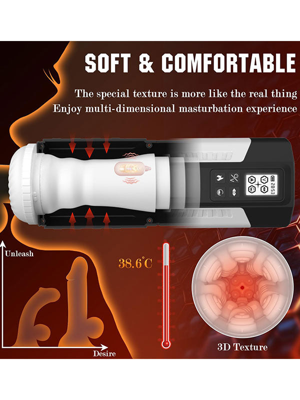 NOXXX Max Thrust Isıtmalı Şarjlı Vakumlu Mastürbatör - 603304