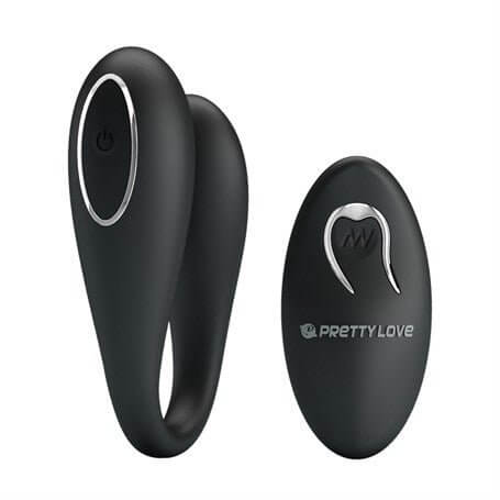 Pretty Love Algernon Siyah USB Şarjlı 12 Titreşimli Uzaktan Kumandalı Vibratör - BDM4582