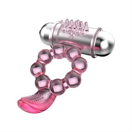 Titreşimli Klitoral Uyarıcı Özel Tasarım Penis Halkası - 1475