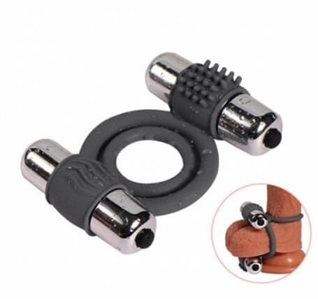 Çift Titreşimli Silikon Penis Halkası - BDM4001