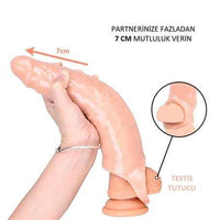 %10 İndirim – 7 cm Dolgulu Realistik Ten Rengi Penis Kılıfı - CA-BDM1525