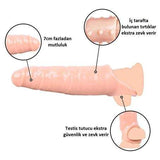 %10 İndirim – 7 cm Dolgulu Realistik Ten Rengi Penis Kılıfı - CA-BDM1525