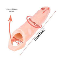 %10 İndirim – 7 cm Dolgulu Realistik Ten Rengi Penis Kılıfı - CA-BDM1525