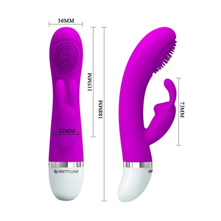 7 Fonksiyonlu Klitoris G-Spot Uyarıcılı Teknolojik Vibratör - BDM1432