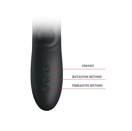 7 Fonksiyonlu Klitoris Uyarıcılı Teknolojik Tavşan Vibratör Penis - BDM4443