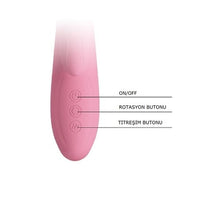 USB Şarjlı 7 Fonksiyonlu Titreşimli 4 Fonksiyonlu Klitoris Dil Uyarıcılı Teknolojik Vibratör - BDM6700