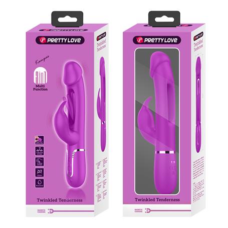 USB Manyetik Şarjlı 7 Fonksiyonlu Titreşimli Klitoris Dil Uyarıcılı Teknolojik Vibratör - BDM1356