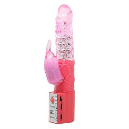 Oynar Başlı Klitoris Uyarıcılı Teknolojik Vibratör Penis - B1070