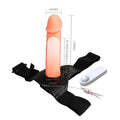7,5 cm Dolgulu Titreşimli Protez Strapon - BDM1025