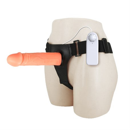 7,5 cm Dolgulu Titreşimli Protez Strapon - BDM1025