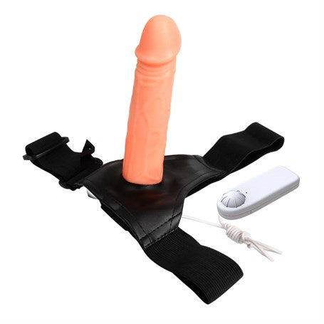 7,5 cm Dolgulu Titreşimli Protez Strapon - BDM1025