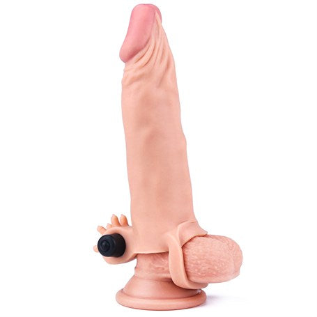 %15 İndirim – 5 cm Uzatmalı Realistik Titreşimli Penis Kılıfı X-TENDER - CA-LV1063F