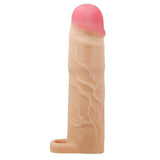 7,6 cm Dolgulu Premium Ten Rengi Silikon Penis Kılıfı - Gerd - BDM1394