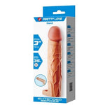 7,6 cm Dolgulu Premium Ten Rengi Silikon Penis Kılıfı - Gerd - BDM1394