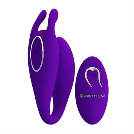 Pretty Love Bill USB Şarjlı 12 Titreşimli Uzaktan Kumandalı Tavşan Vibratör - BDM1470