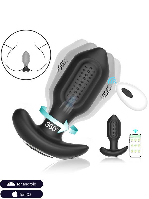 NOXXX A-Heros BUDD APP Kontrol ve Uzaktan Kumandalı 360° Anal Plug - 802166