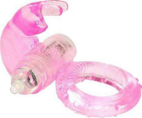 Titreşimli Pembe Tavşan Penis Halkası - FA-PR-23