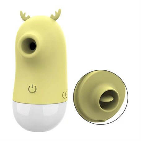 USB Şarjlı 5 Emme ve Dil Uyarım Fonksiyonlu Teknolojik Vibratör - BDM1117