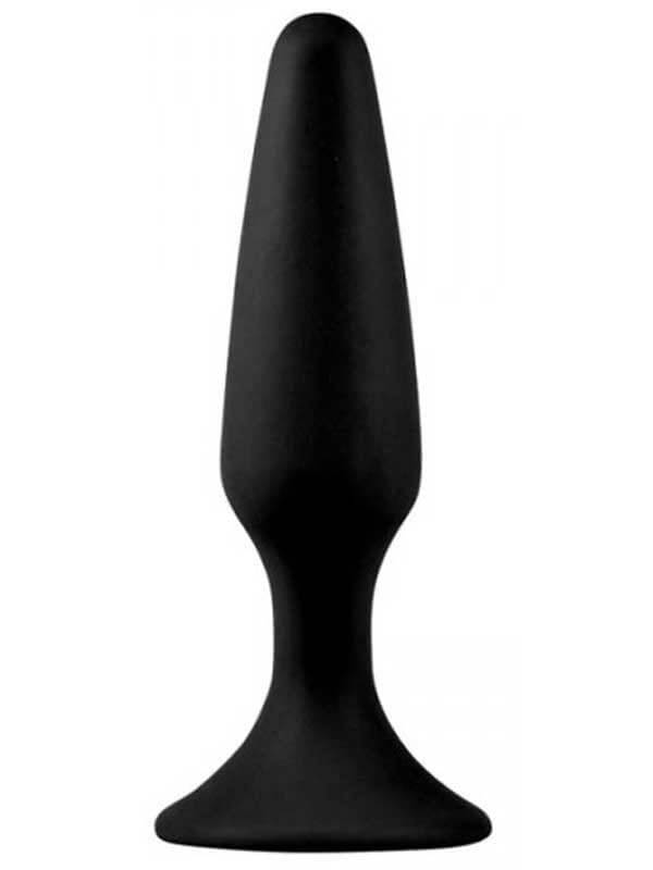 11,5 cm Vantuzlu Silikon Anal Plug - BK18S