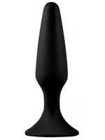 11,5 cm Vantuzlu Silikon Anal Plug - BK18S