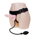 16,5 cm Belden Bağlamalı Şişirilebilir Strapon Penis - B1051