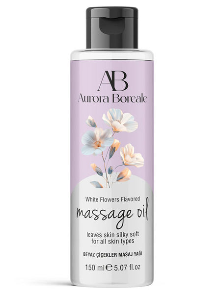 Aurora Boreale Beyaz Çiçek Aromalı Masaj Yağı 150ml - AB3501