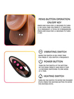 NOXXX İleri Geri Hareketli Isıtmalı Şarjlı Dildo 25 cm - AMSI6