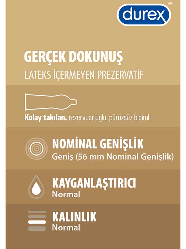 Durex Gerçek Dokunuş 10'lu Paket - DR8079G10