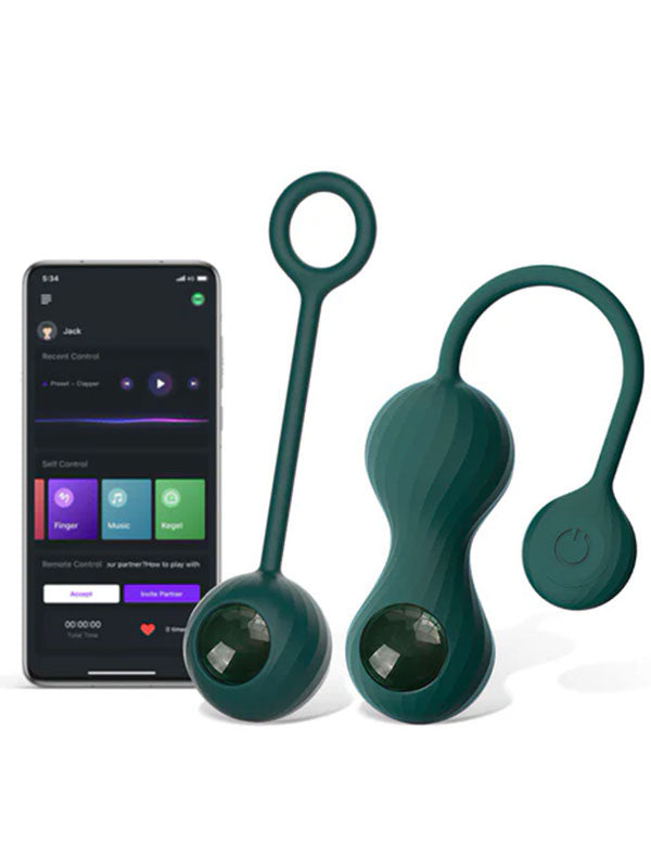 Magic Motion Crystal Duo Telefon Kontrollü Kegel Egzersiz Topları - FUN06AB