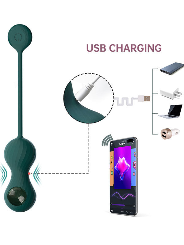 Magic Motion Crystal Duo Telefon Kontrollü Kegel Egzersiz Topları - FUN06AB