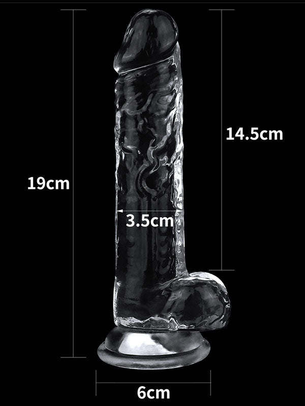 Flawless 7.5'' Clear Jel Dildo 19 cm - LV310016