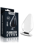 Flawless 4.5'' Clear Anal Plug - LV310017
